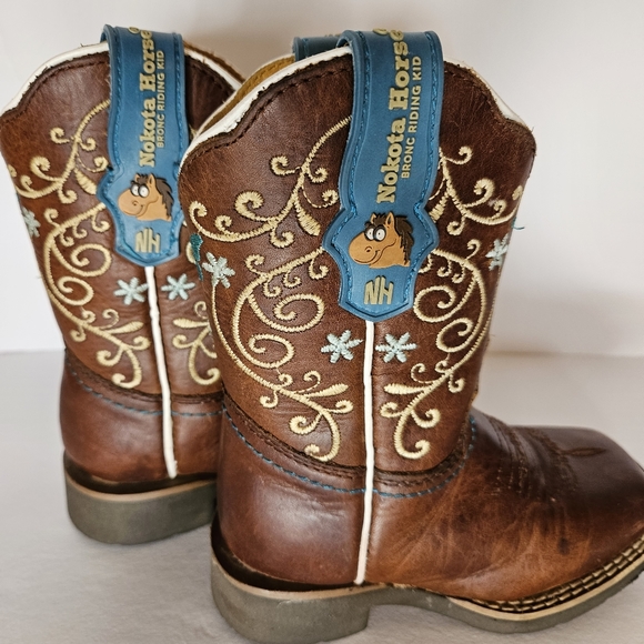 Nokota Horse Little Jessy Kids Leather Boot -sz8 - Picture 7 of 10